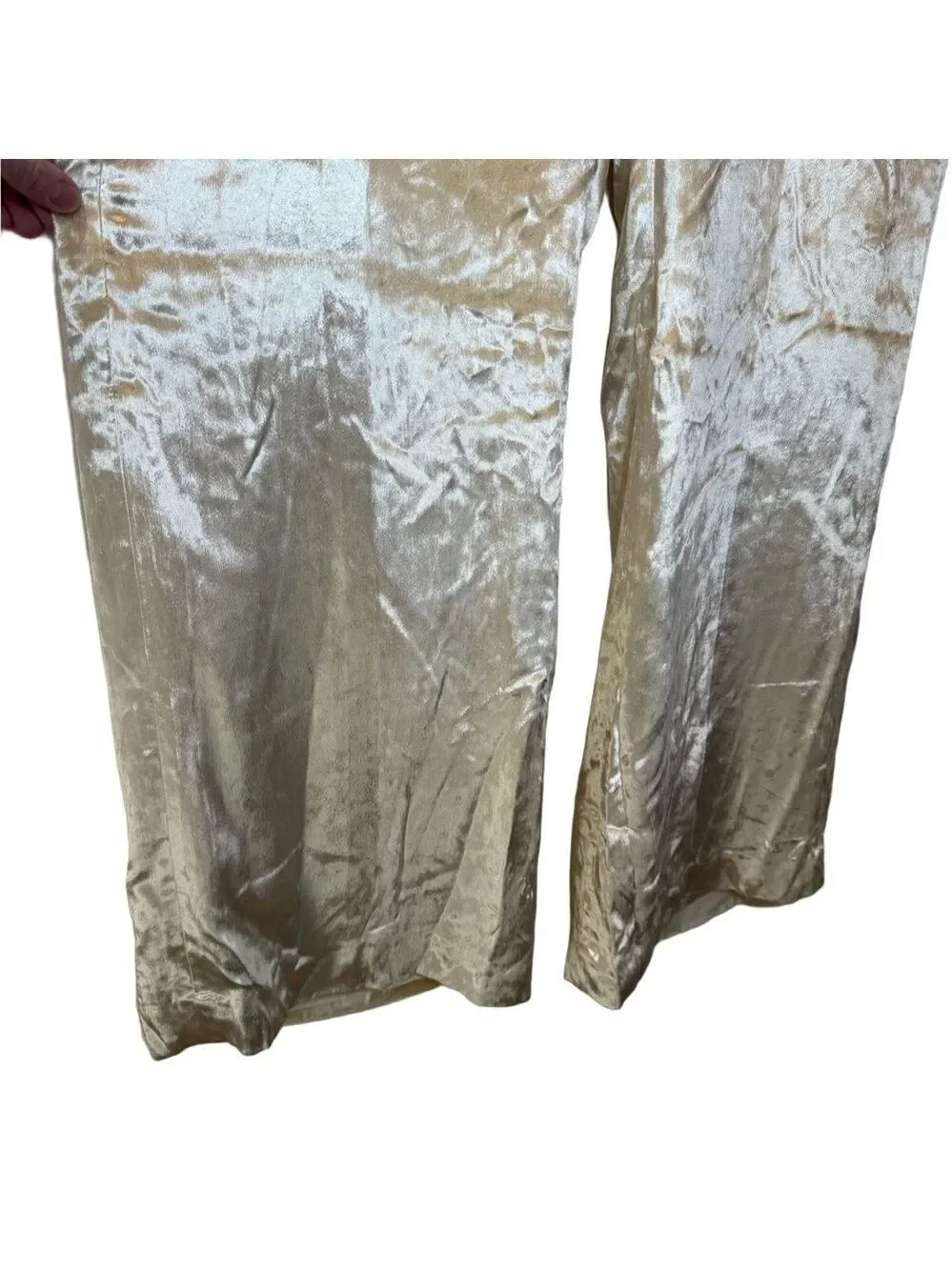 J CREW ‘Carolina Drapey Velvet’ Wide Leg Pants